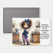 コーヒ予測できなーレディーマージーマグネット マグネット (正面/裏面)