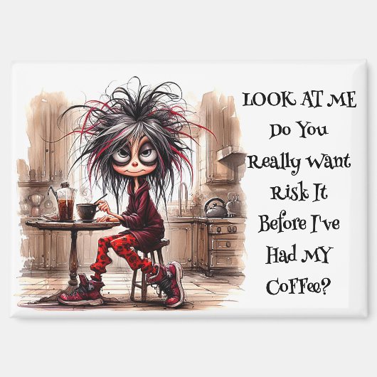 コーヒ予測できなーレディーリスクItマグネット マグネット (正面)