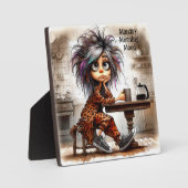 コーヒ予測できなーレディ月曜日テーブルトッププラーク付/イーゼル フォトプラーク (正面)