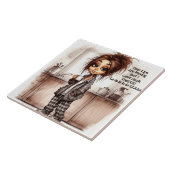 コーヒ予測できなーレディ聞こえないセラミックのタイル タイル (側面)