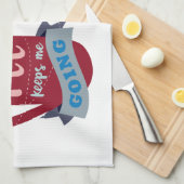 コーヒ保ーで行く キッチンタオル (四つ折り)