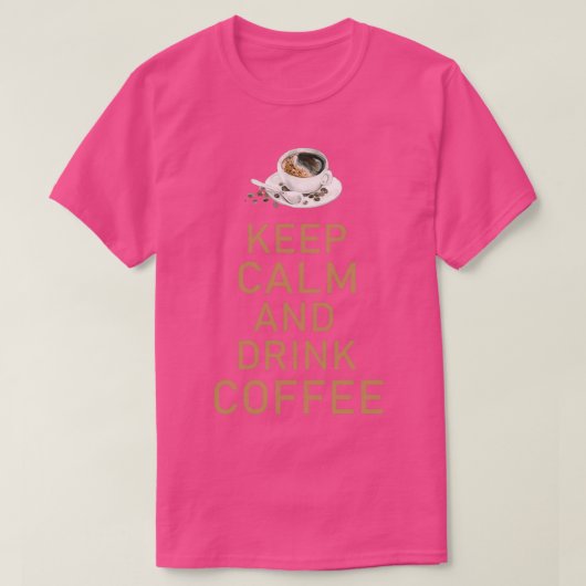 コーヒ保ーを飲みながら落ち着く1 Tシャツ (デザイン正面)
