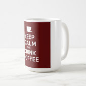 コーヒ保ーを飲み楽しむ コーヒーマグカップ (正面右)