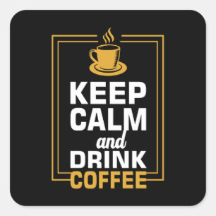 コーヒ保ーを飲み楽しむ スクエアシール