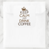 コーヒ保ーを飲み楽しむ スクエアシール (バッグ)