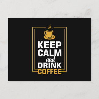コーヒ保ーを飲み楽しむ ポストカード