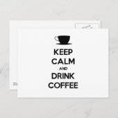 コーヒ保ーを飲み楽しむ ポストカード (正面/裏面)