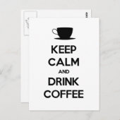 コーヒ保ーを飲み楽しむ ポストカード (正面/裏面)