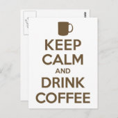 コーヒ保ーを飲み楽しむ ポストカード (正面/裏面)