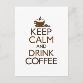 コーヒ保ーを飲み楽しむ ポストカード