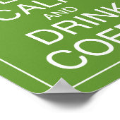 コーヒ保ーアートのポスタープリント ポスター (角)