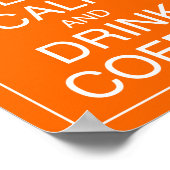 コーヒ保ーアートのポスタープリント ポスター (角)