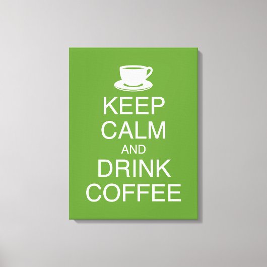 コーヒ保ーウォールキャンバスプリント キャンバスプリント (正面)