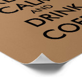 コーヒ保ーカップのポスター ポスター (角)