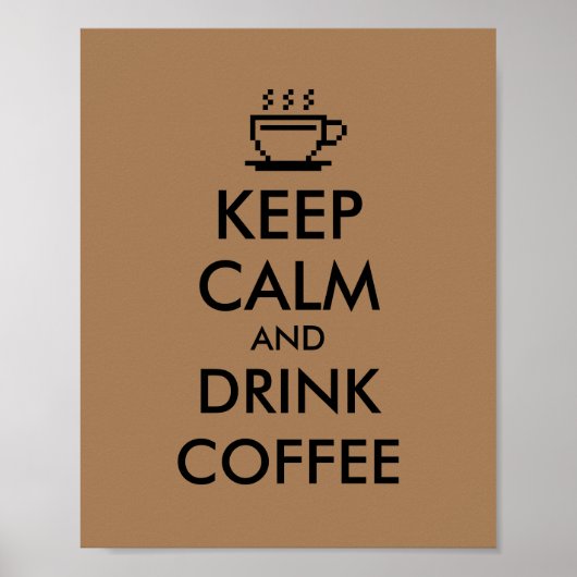 コーヒ保ーカップのポスター ポスター (正面)