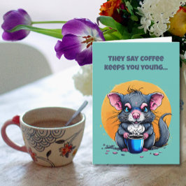 コーヒ保ーユーヤング誕生日 カード