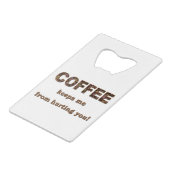 コーヒ保ー... クレジットカード栓抜き (裏面アングル)