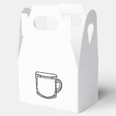 コーヒ図解入りの、写真付きのーカップ フェイバーボックス (オープン)