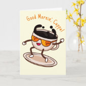 コーヒ国際的ーの日 カード (黄色い花)