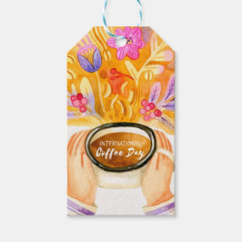 コーヒ国際的ーの日 ギフトタグ