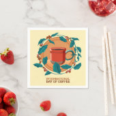 コーヒ国際的ーの日 スタンダードカクテルナプキン (インサイチュ)
