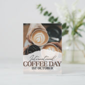 コーヒ国際的ーの日+ ポストカード (スタンド正面)