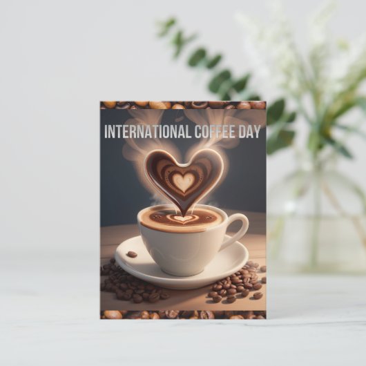 コーヒ国際的ーの日 ポストカード (スタンド正面)