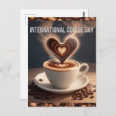 コーヒ国際的ーの日 ポストカード (正面/裏面)