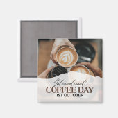 コーヒ国際的ーの日+ マグネット (正面/裏面)
