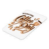 コーヒ国際的ーの日 マグネット (左側)