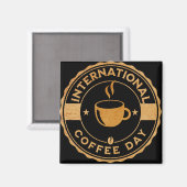 コーヒ国際的ー日サイン磁石 マグネット (正面/裏面)