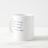 コーヒ威厳があるーのマグータイポグラフィ詩的スター輝くズ コーヒーマグカップ (正面左)