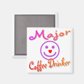 コーヒ専攻のードリンカー マグネット (正面/裏面)