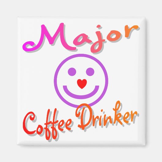 コーヒ専攻のードリンカー マグネット (正面)