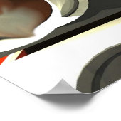 コーヒ市松模様にー ポスター (角)