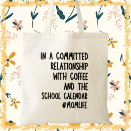 コーヒ忙しーお母さおもしろいんの日のプレゼント トートバッグ