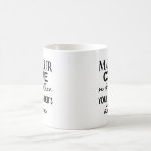 コーヒ感動的ーと子育てに関する引用文 コーヒーマグカップ (中央)