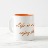 コーヒ感動的ーマグ ツートーンマグカップ (正面左)