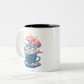 コーヒ感動的ー引用文 ツートーンマグカップ (正面左)
