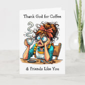 コーヒ感謝していーと友より カード (正面)