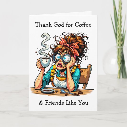 コーヒ感謝していーと友より カード (正面)