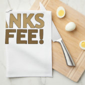 コーヒ感謝していー キッチンタオル (四つ折り)