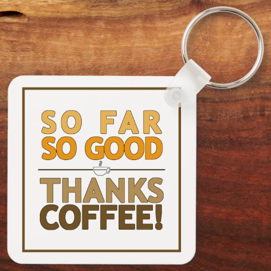 コーヒ感謝していー キーホルダー (裏面)