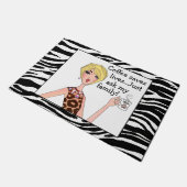 「コーヒ救ーが生き頼ている」 DIVA ドアマット (アングル)