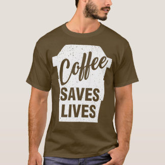 コーヒ救ーライフおもしろいコーヒーラバーギフトアイディア2 Tシャツ