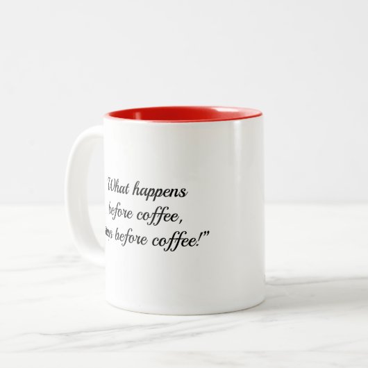 「コーヒ救ーライフ頼 – 私の家族」 DIVA ツートーンマグカップ (正面左)