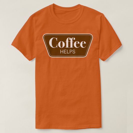 コーヒ救済ーパロディおもしろい Tシャツ (デザイン正面)