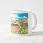 コーヒ救済ーマグで素晴らしす！ ジャンボコーヒーマグカップ (正面右)