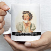 コーヒ救済ーミーおもしろいレトロ50sことわざ コーヒーマグカップ