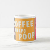 コーヒ救済ー・ウンチ コーヒーマグカップ (中央)